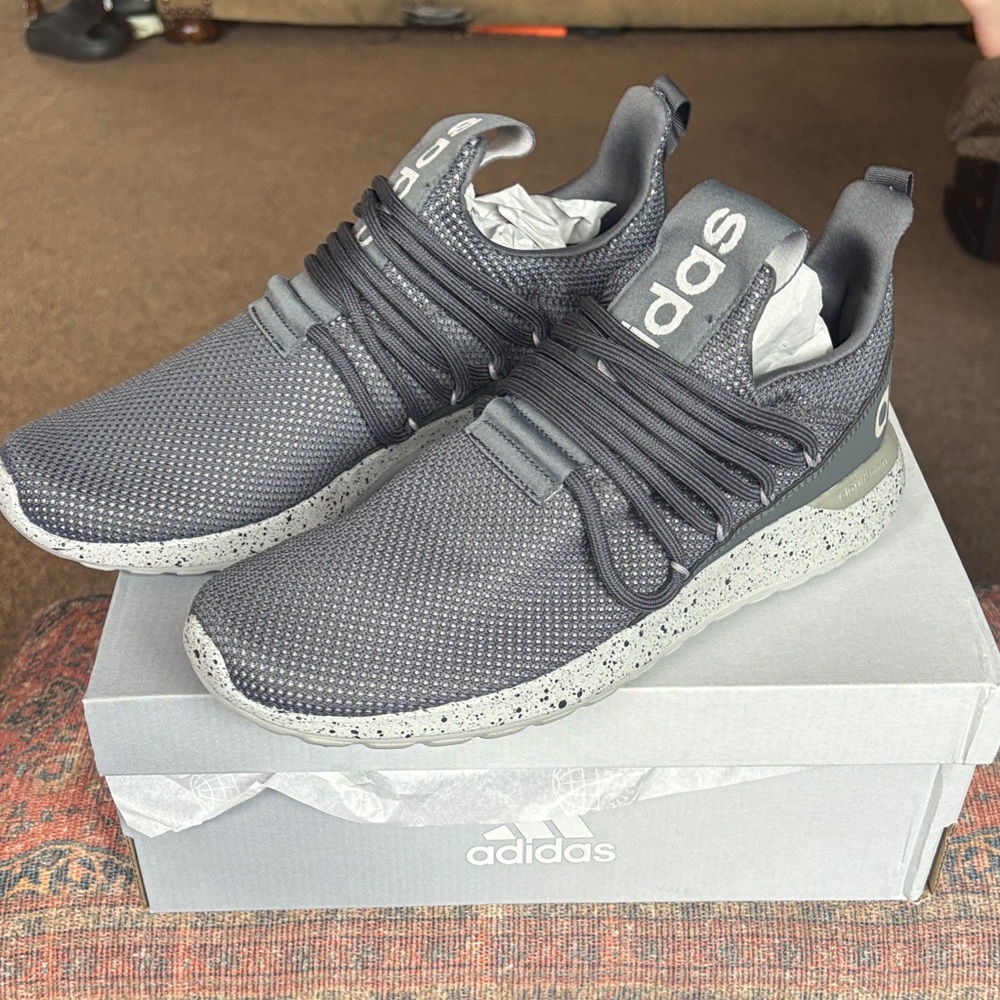 Adidas Men's Charcoal and Speckled Sneakers